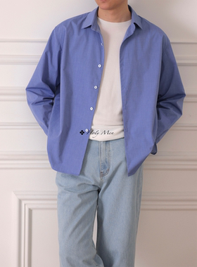 HolyMen | 25SS 意产极细米通格纹软银丝挺括轻薄极简休闲衬衫