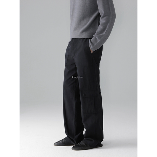 HolyMen直筒宽松工装长裤