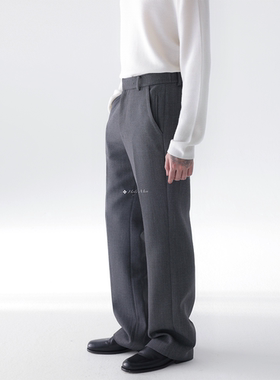 HolyMen ｜意大利marzotto强捻双层重磅riri拉链初剪羊毛西裤