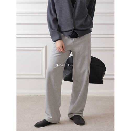 HolyMen日本横织布松紧卫裤长裤