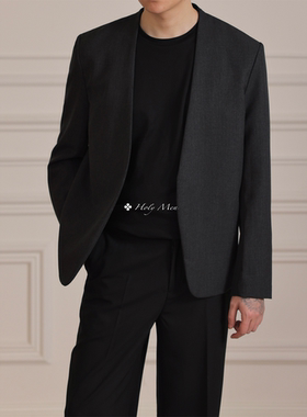HolyMen | 25SS 意大利进口VBC110‘s纯羊毛极简Jil风格无领西装