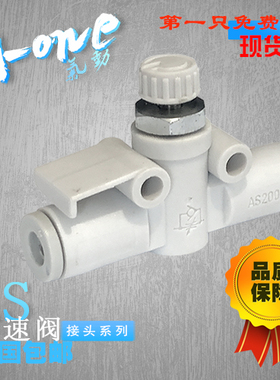 管道节流阀AS1002F-04/AS1002F-06/AS2002F-04/AS2002F-06替代SMC