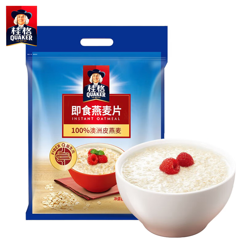 桂格2000g牛奶健身代餐纯燕麦片