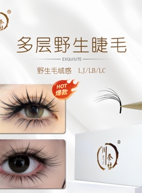 3D野生漫画睫毛3D山茶花LJ/LB/LC多层次立体蓬松嫁接睫毛