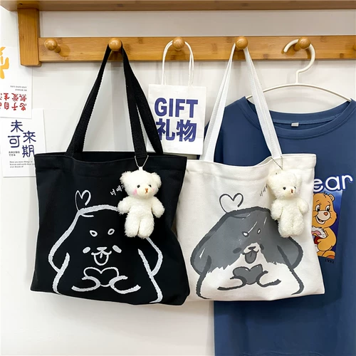 Шоппер, сумка на одно плечо, вместительная и большая льняная сумка, коллекция 2023, подходит для студента