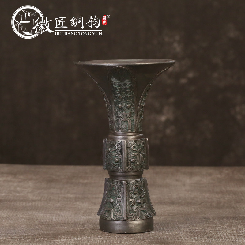 徽匠铜韵摆件仿古酒柜装饰