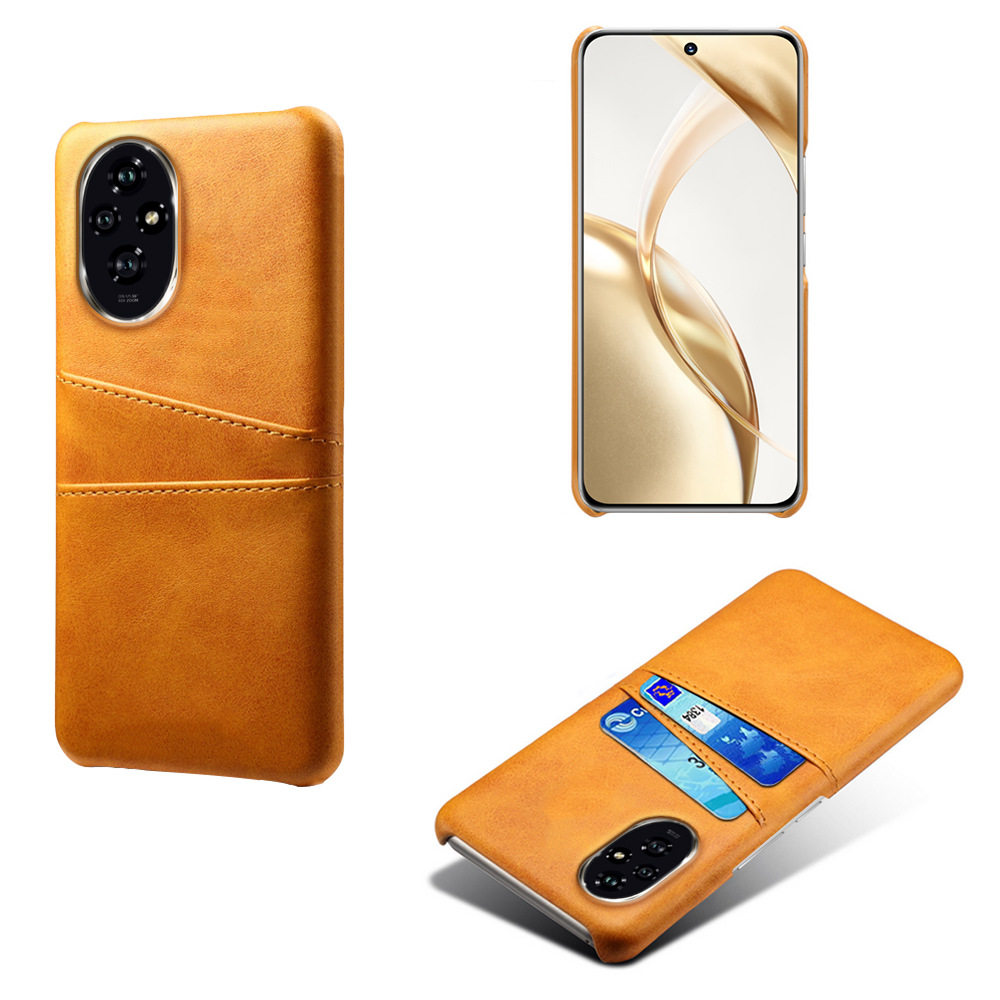 适用荣耀300Pro手机壳放卡皮料华为honor100Pro保护套耐磨防滑素皮200硬壳半包高档素皮简约商务带卡槽高端潮
