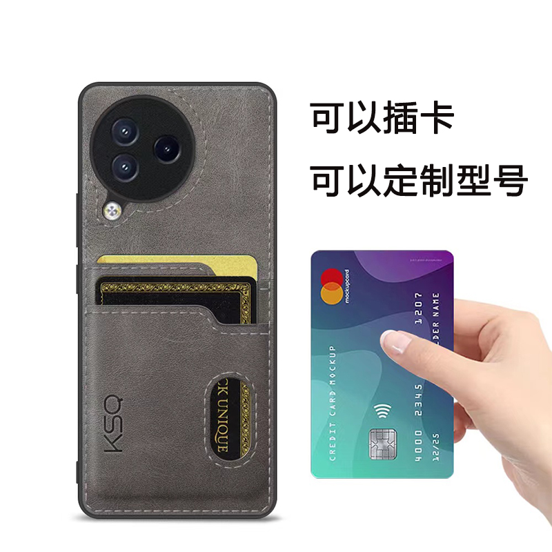 适用小米civi3手机壳全包CIVI1S保护套civi2插卡皮套钱包卡包一体软套皮质简约商务外壳12X防摔耐磨高端12PRO