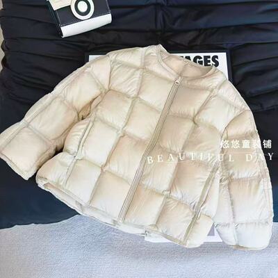 韩系女童泡芙面包服亲子冬季加厚保暖连帽棉服外套宽松短款