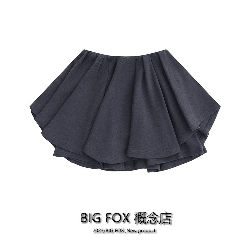 BIG FOX 발레 소녀 슬리밍 다목적 짧은 스커트 여성 여름 신작 댄스 스커트 스커트 엉덩이 덮는 퀼로트