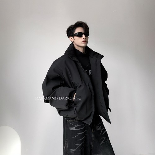 黑沧社/轻奢90%白鸭绒羽绒服外套男冬季保暖加厚cleanfit夹克棉服