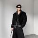 黑沧社 轻奢解构假两件设计感cleanfit夹克男冬季 高智感廓形外套
