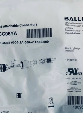 BCC06YA德国巴鲁夫 BCC M435-0000-2A-000-41X575-000原装自接器