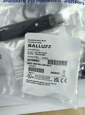 BALLUFF巴鲁夫光电传感器BOS00K3 型号：BOS 18KF-PA-1QD-S4-C