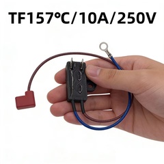 美的电压力锅配件温度保险管热熔断器JY155A Tf157℃温控保险10A