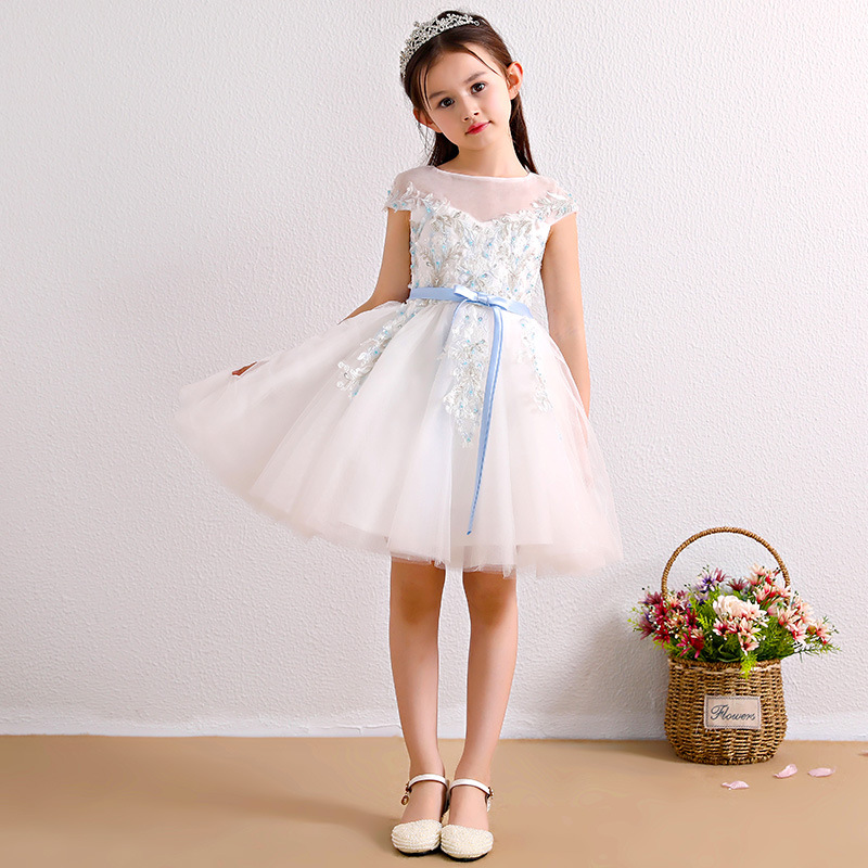 蓬蓬纱生日花童主持人钢琴演出服