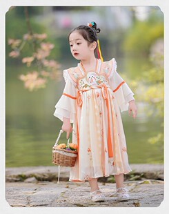 儿童汉服女童连衣裙超仙中国风古装公主裙子小女孩新装潮流