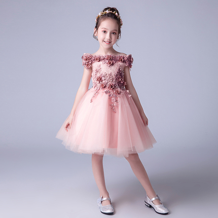 女童主持人钢琴演出服