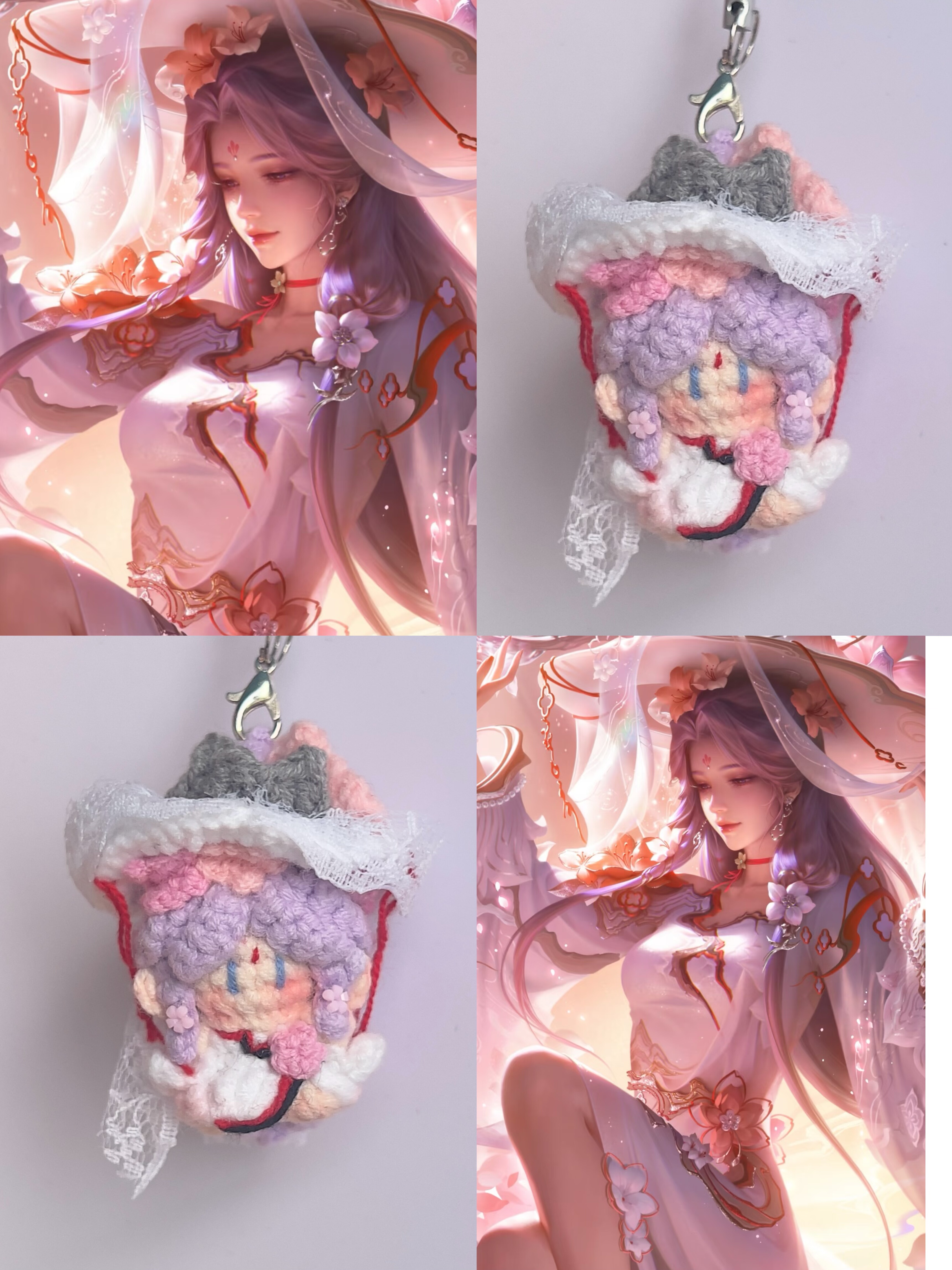 【成品】王昭君映山客钩织手工编织包挂件摆件钥匙扣王者荣耀周边