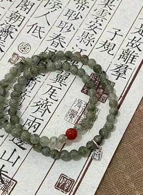 玻璃/琉璃新中式「翠绿古手链