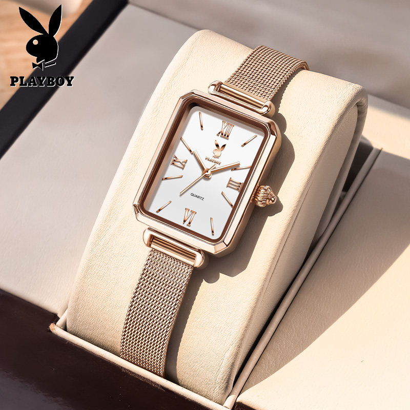 高端进口石英机芯正品牌女士手表流金表盘全自动石英表名式全新表