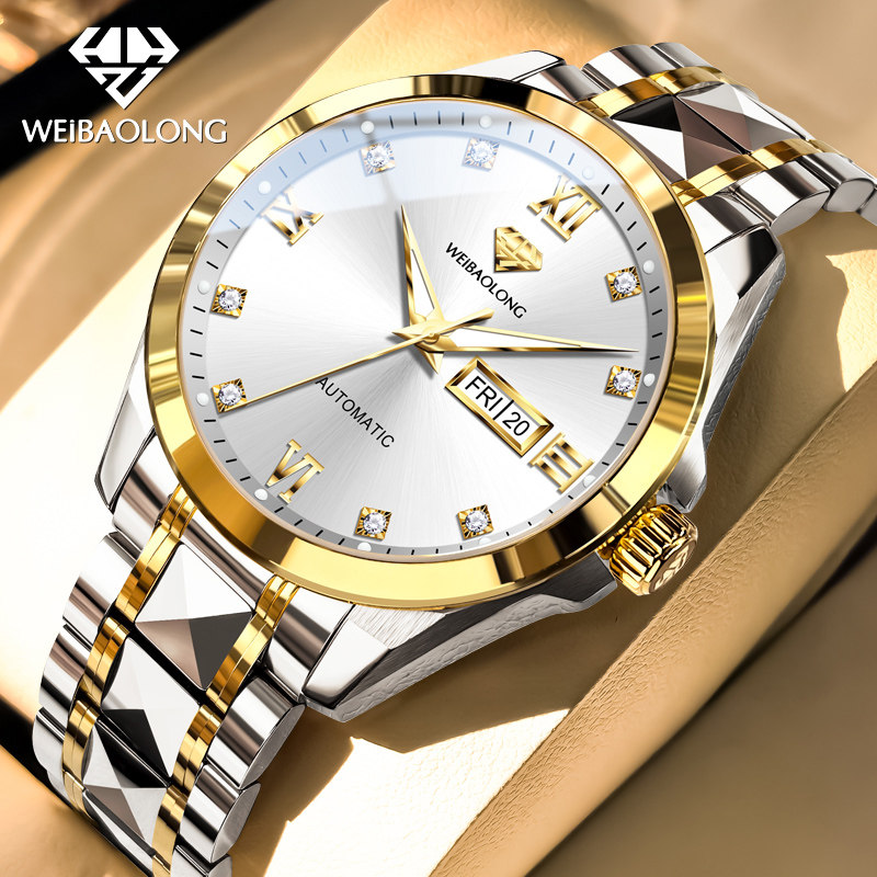 瑞士认证正品牌含天然真钻男士手表男款2026新款全自动机械表名式