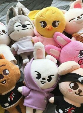 现货跨境新款 skzoo玩偶 流浪儿童 Leeknow Hyunjin毛绒玩具