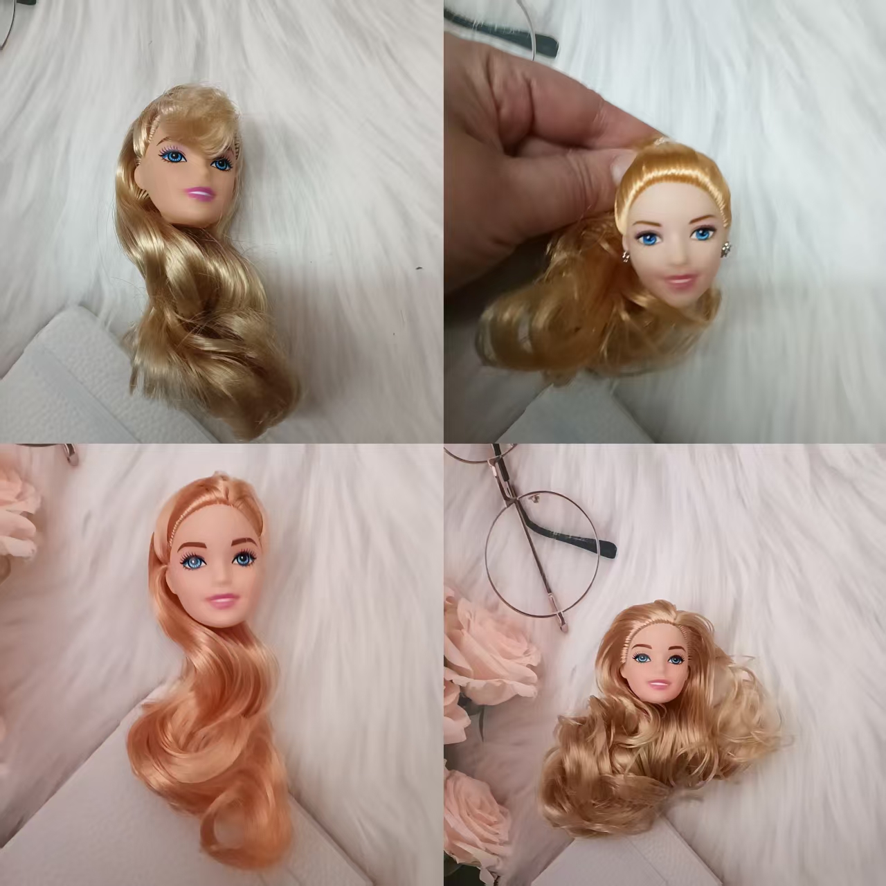 29-30厘米11寸瘦体洋娃娃配件 各种娃头 11关节素体 DIY换装配件