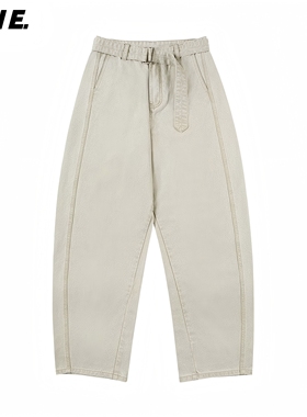 CNIE凡越【新品】小个子显高直筒水洗工装裤男休闲裤 N107