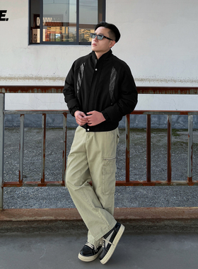 郑不凡 CNIE凡越【牛皮提花】立体棉衣小个子男短款显高棉服外套