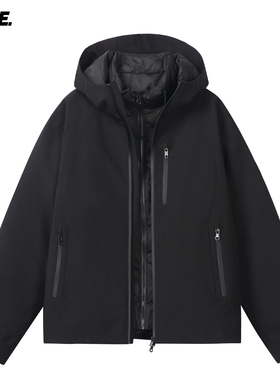 直播专属 郑不凡CNIE凡越三合一冲锋衣羽绒服外套羽绒衣男小个子