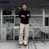 重磅显高 长裤 小个子男装 郑不凡CNIE凡越 秋冬直筒工装 裤 休闲裤