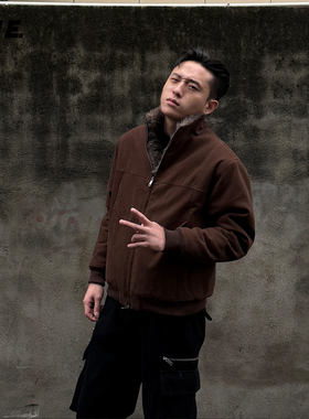 直播专属郑不凡CNIE凡越【一件过冬】复古座山雕加绒加厚棉服外套