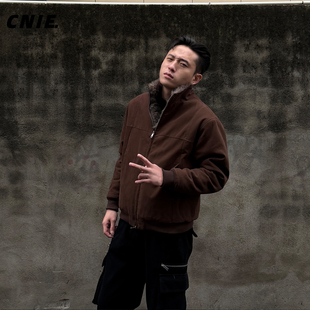 直播专属郑不凡CNIE凡越【一件过冬】复古座山雕加绒加厚棉服外套