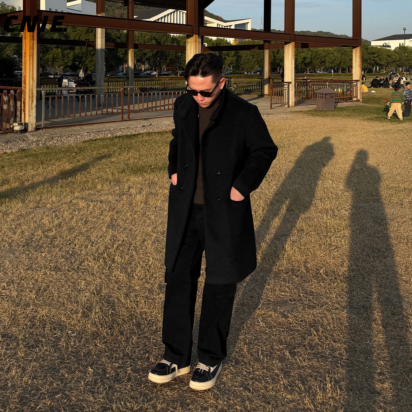 郑不凡 CNIE凡越【中长款】 小个子毛呢大衣翻领男冬季毛呢外套,男装,毛呢大衣,淘宝优惠券,粉丝福利购,淘宝优惠卷