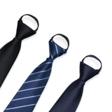 Мужской галстук, костюм для школьников, черная рубашка с молнией, в корейском стиле