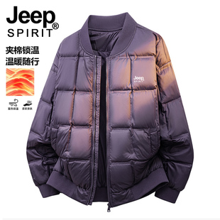 JEEP羽绒棉服女款冬季2025新款内胆小个子巨好看棒球服棉衣厚外套