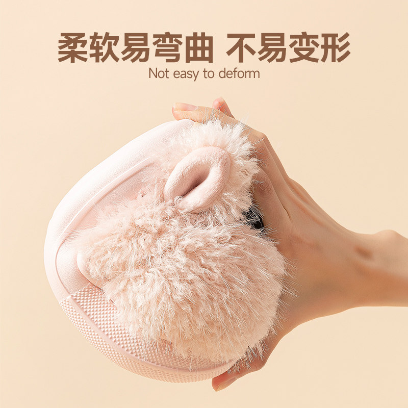 儿童拖鞋女童2026新款冬季可爱软底防滑女童棉鞋中大童棉拖鞋亲子