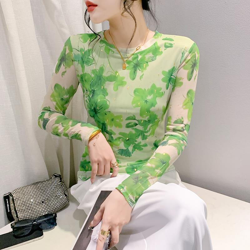 长袖休闲风网纱欧货欧货春夏时