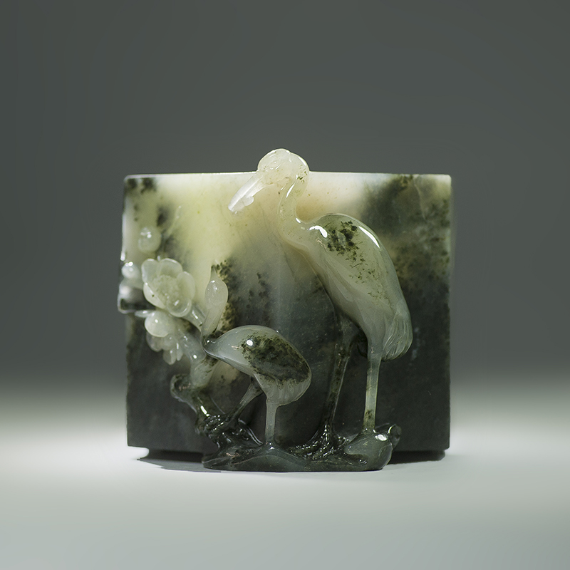 玉神工艺中国玉雕大师精品独山玉摆件玉雕文房用品《仙姿》