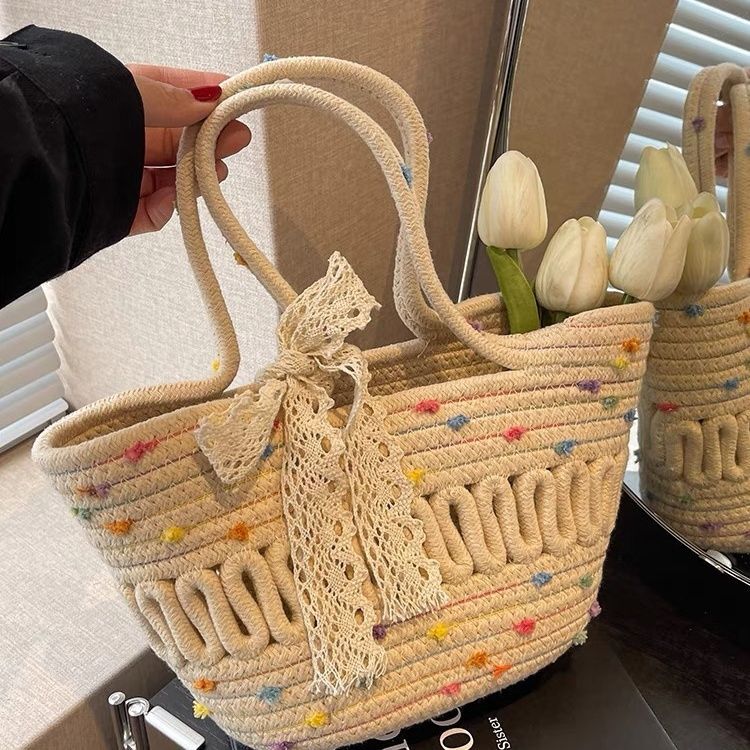 手工编织草编包包女新款菜篮子包