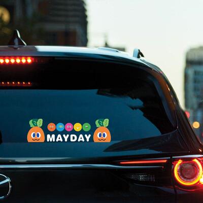 MAYDAY五月天车贴阿信演唱会周边表情行李箱电动车萝卜应援贴纸画