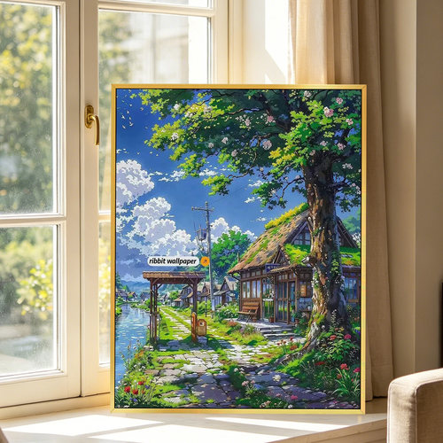 宫崎骏风乡村夏景钻石画2026新款
