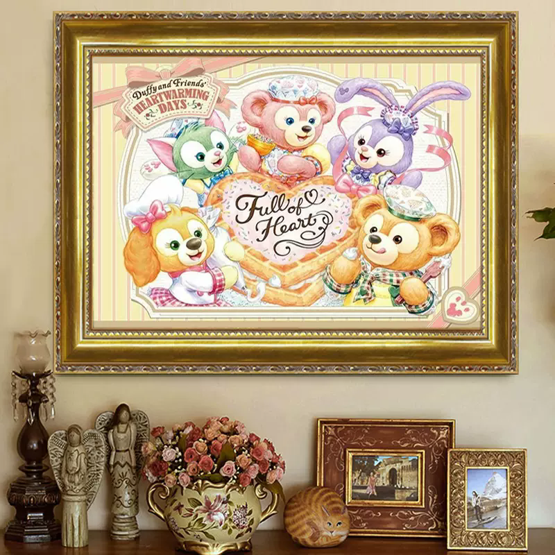 星黛露兔子钻石画2025新款满钻儿童房diy手工带相框十字绣