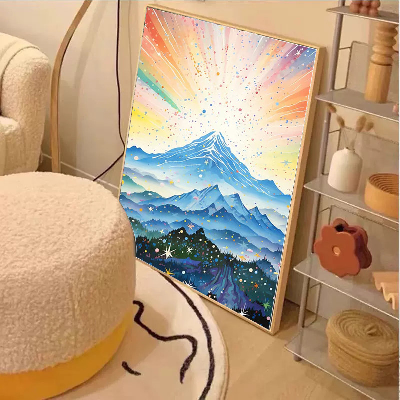 卡通好运山林钻石贴画2025新款满钻手工diy点贴砖带框客厅十字绣,居家布艺,钻石绣,淘宝优惠券,粉丝福利购,淘宝优惠卷