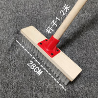 Hard-bristled floor brush, large bathroom, kitchen, floor brush, carpet, tile, bathroom, outdoor floor, long handle thumbnail 2
