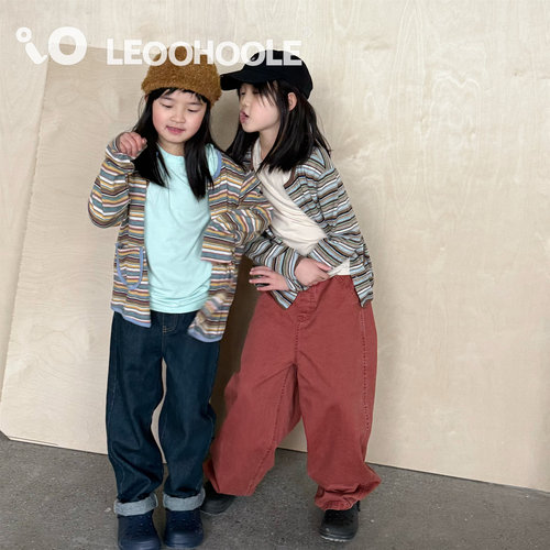 LEOOHOOLE | 哦哦乐 柔软条纹针织开衫