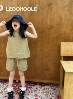 LEOOHOOLE | 哦哦乐 限定汉麻有机棉小树叶 背心+短裤套装 男女童