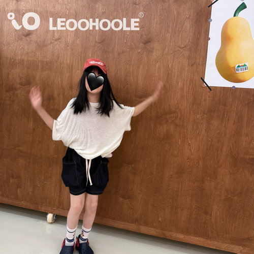 LEOOHOOLE | 哦哦乐  慵懒松弛感汉麻天丝宽松oversize短袖T恤