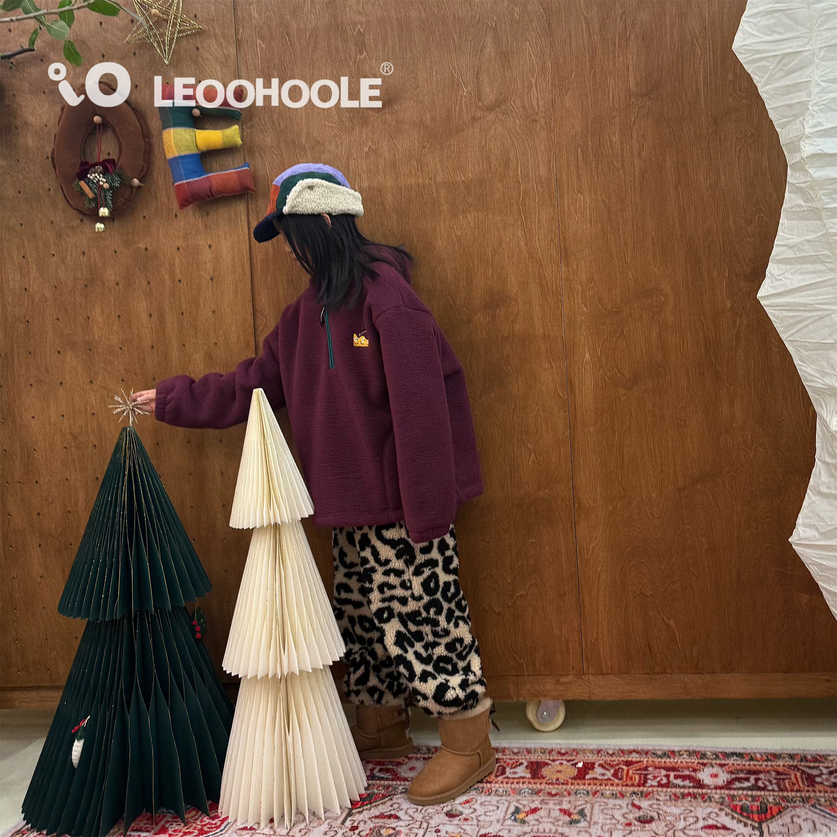 LEOOHOOLE | 哦哦乐软乎乎双面羊羔绒厚实保暖半拉链儿童连帽卫衣,童装/婴儿装/亲子装,卫衣/绒衫,淘宝优惠券,粉丝福利购,淘宝优惠卷